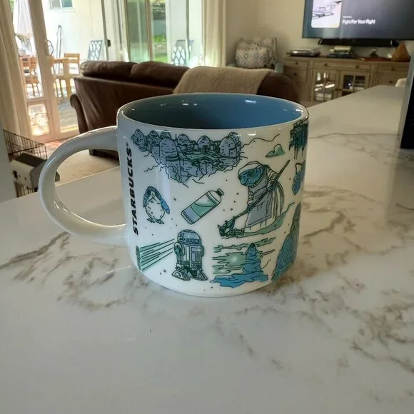 Star Wars / Disney Starbucks Naboo, Nevarro, Ahch-To "been there" 3-mug set - Picture 4 of 15